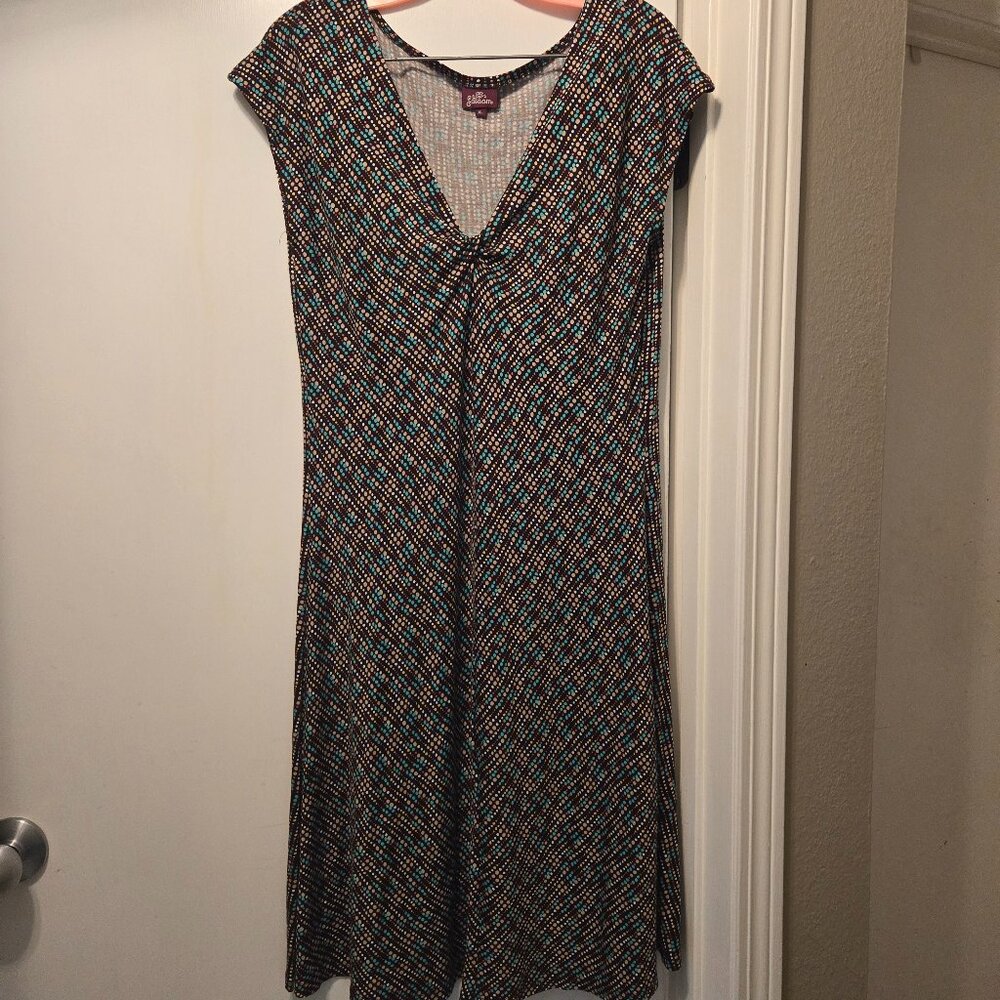 Salaam Vermont Clothing Co. size XL 16 polka-dotted tunic or dress, excellent